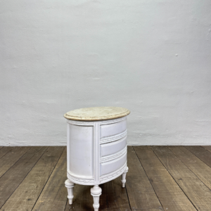 Mesa de Cabiceira inglesa anos 30 branca