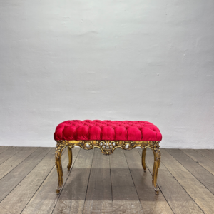 Banqueta Luix XV Vermelho